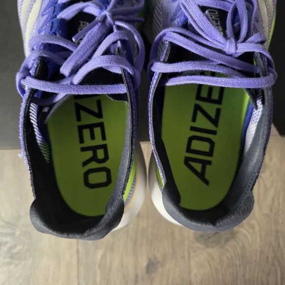 ADIDAS Adizero Boston 12 Running Shoes M 7.5 / W 9 Blue 4 Miles $160 - Picture 9 of 11